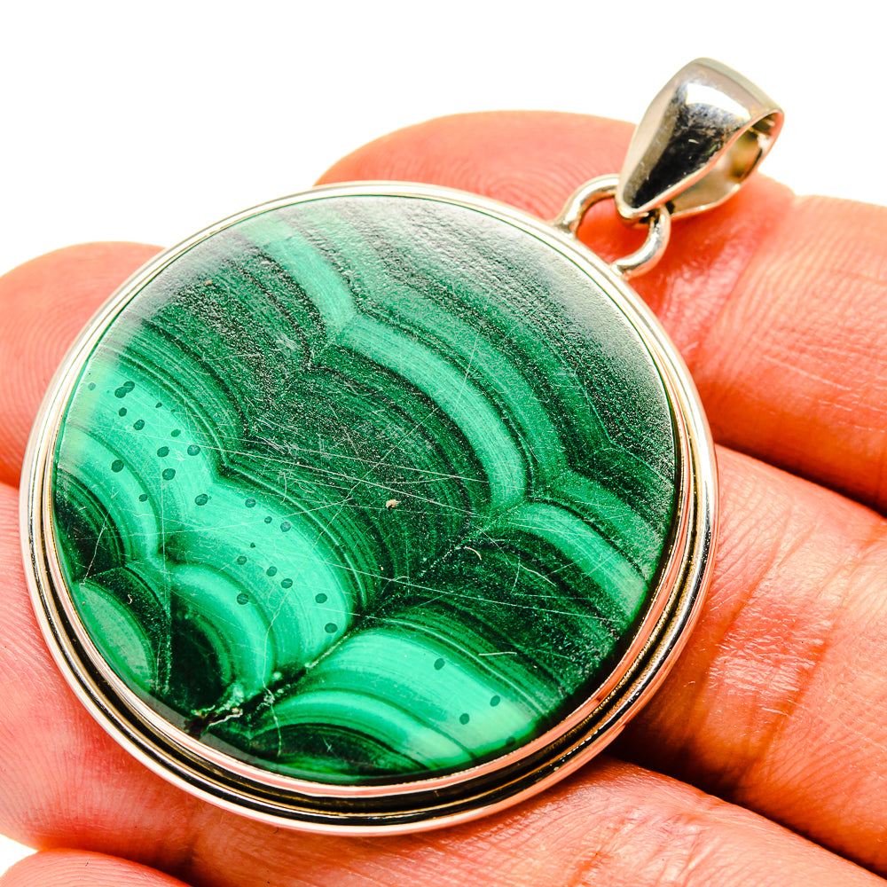 Malachite Pendants handcrafted by Anasilvercos - PD758980