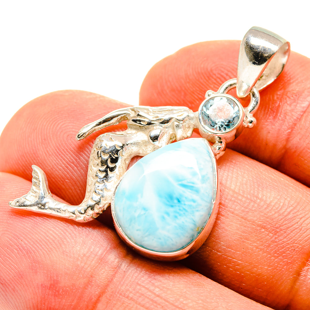 Larimar Pendants handcrafted by Anasilvercos - PD758985