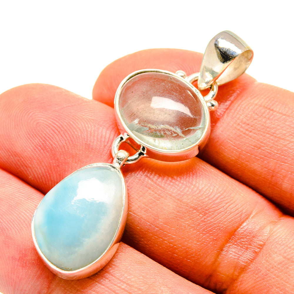 Larimar Pendants handcrafted by Anasilvercos - PD758986