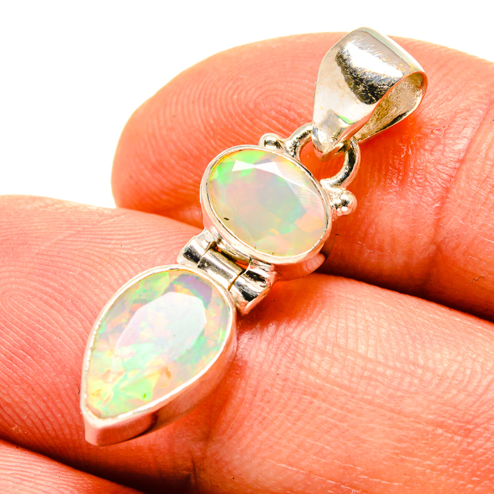 Ethiopian Opal Pendants handcrafted by Anasilvercos - PD758987