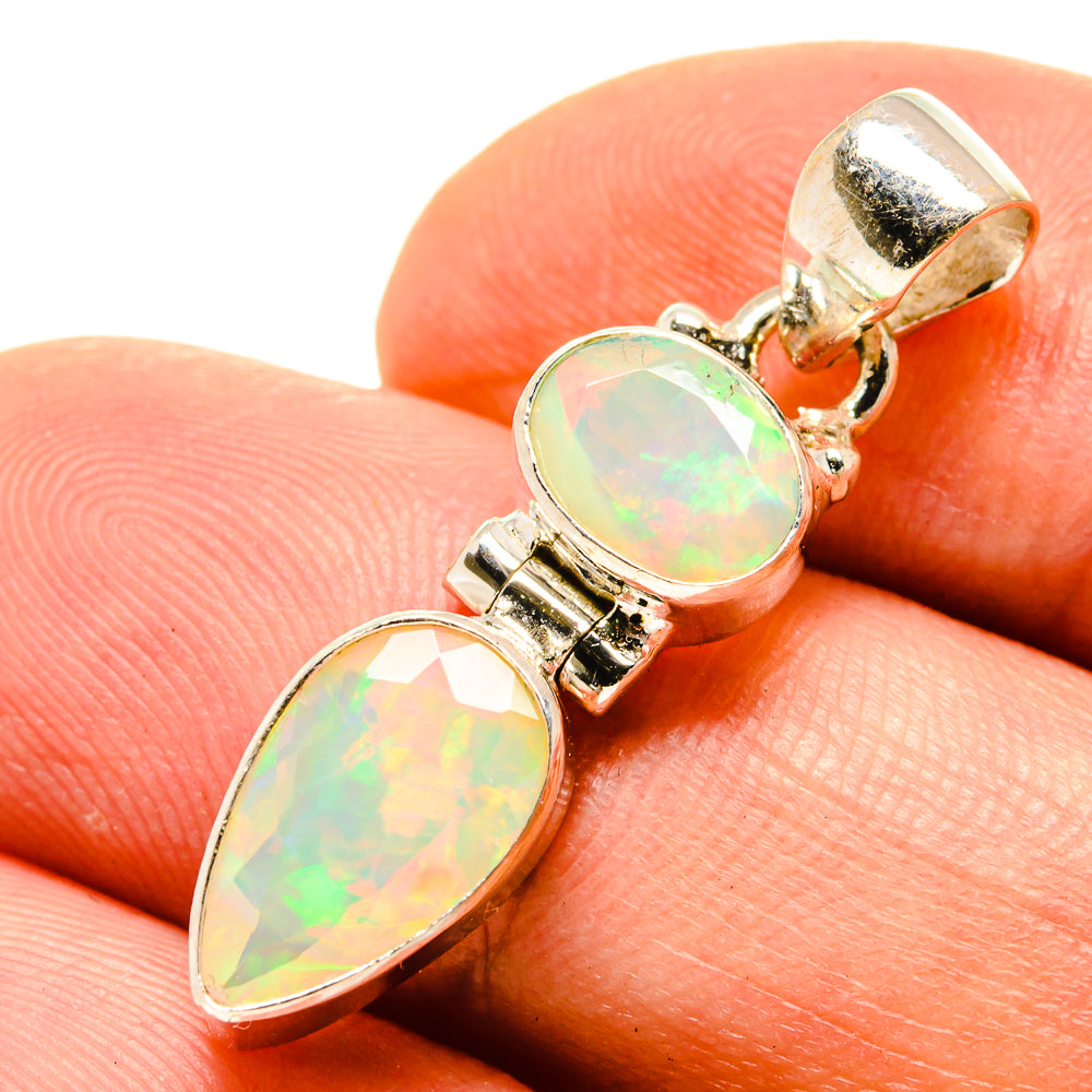 Ethiopian Opal Pendants handcrafted by Anasilvercos - PD758988