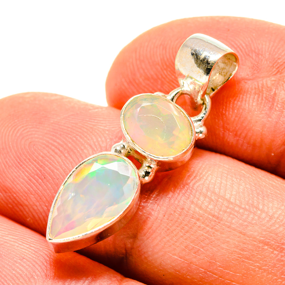 Ethiopian Opal Pendants handcrafted by Anasilvercos - PD758991