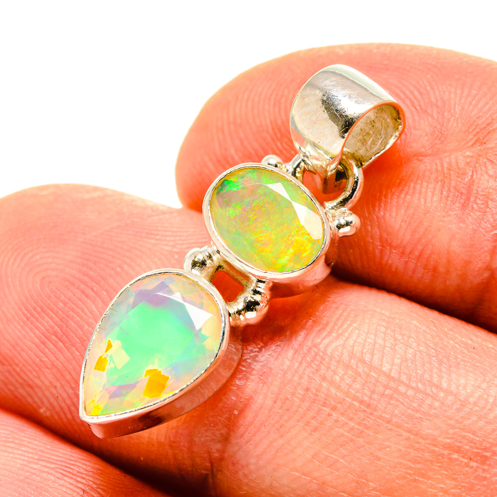 Ethiopian Opal Pendants handcrafted by Anasilvercos - PD758994