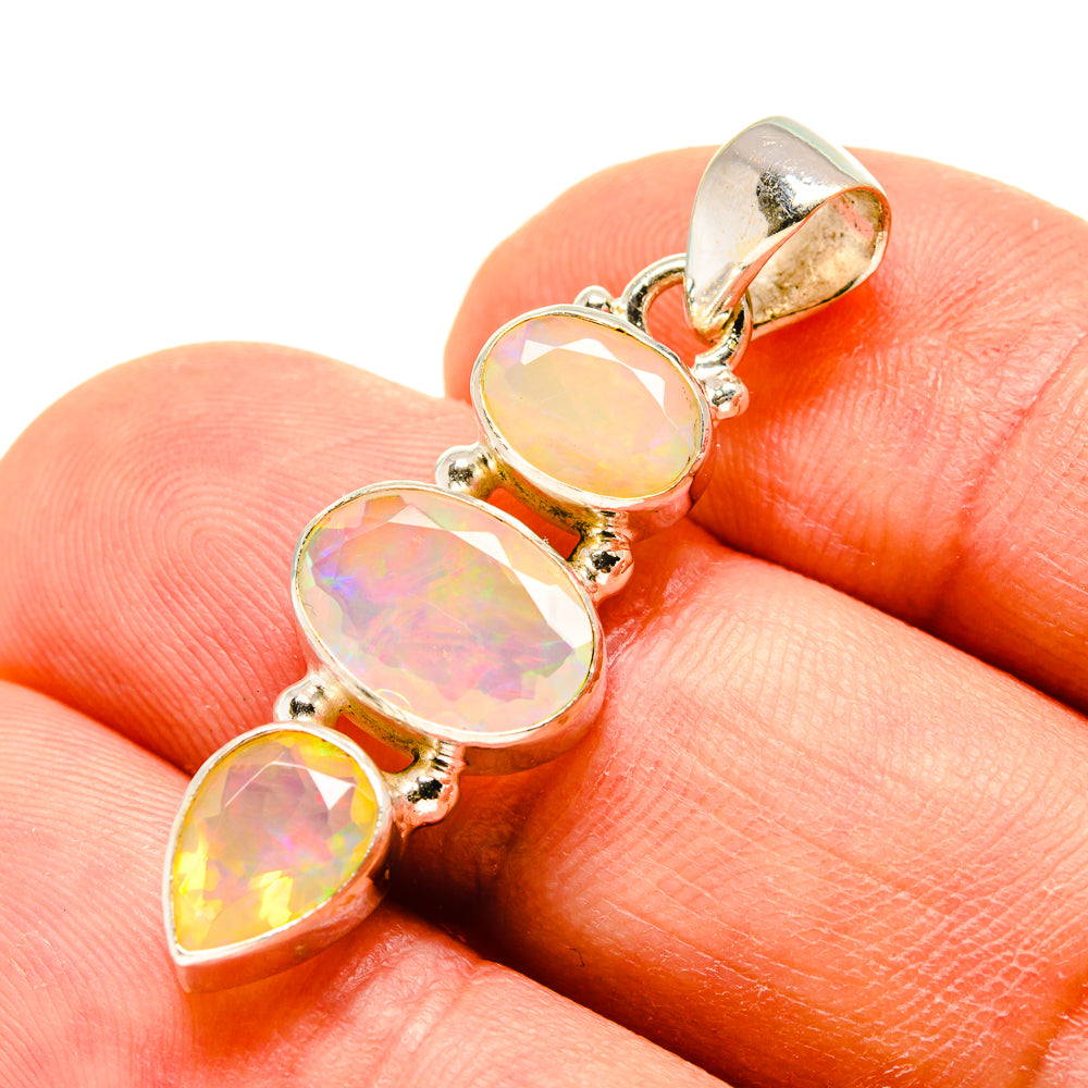 Ethiopian Opal Pendants handcrafted by Anasilvercos - PD759011