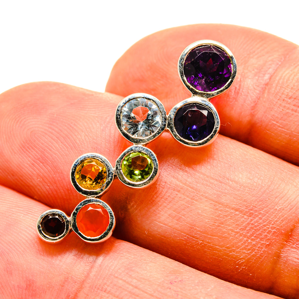 Multi-Stone Chakra Pendants handcrafted by Anasilvercos - PD759023