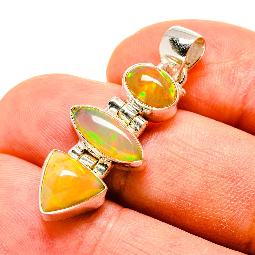 Ethiopian Opal Pendants handcrafted by Anasilvercos - PD759030