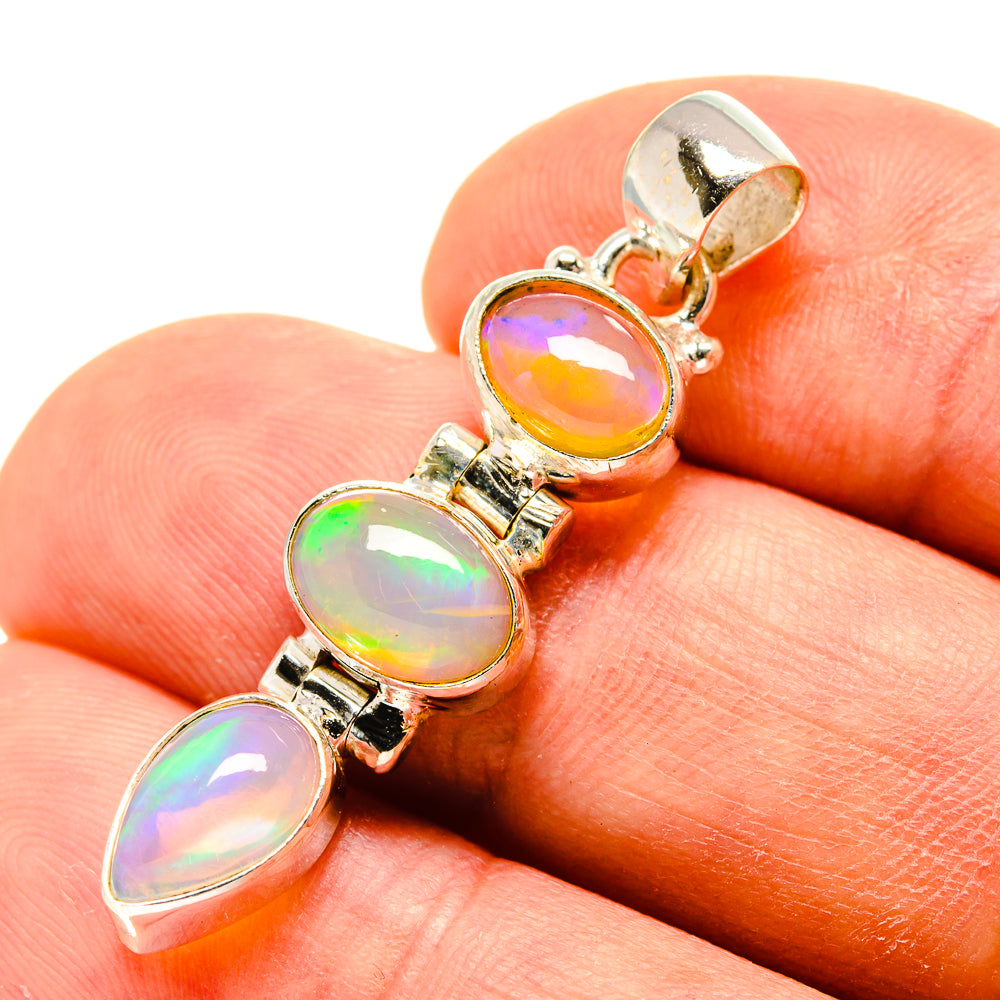 Ethiopian Opal Pendants handcrafted by Anasilvercos - PD759032