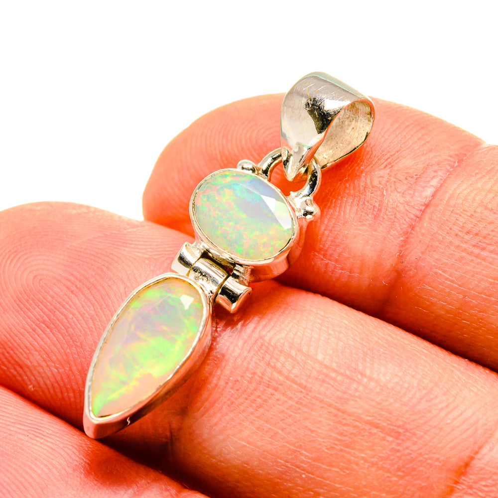 Ethiopian Opal Pendants handcrafted by Anasilvercos - PD759043