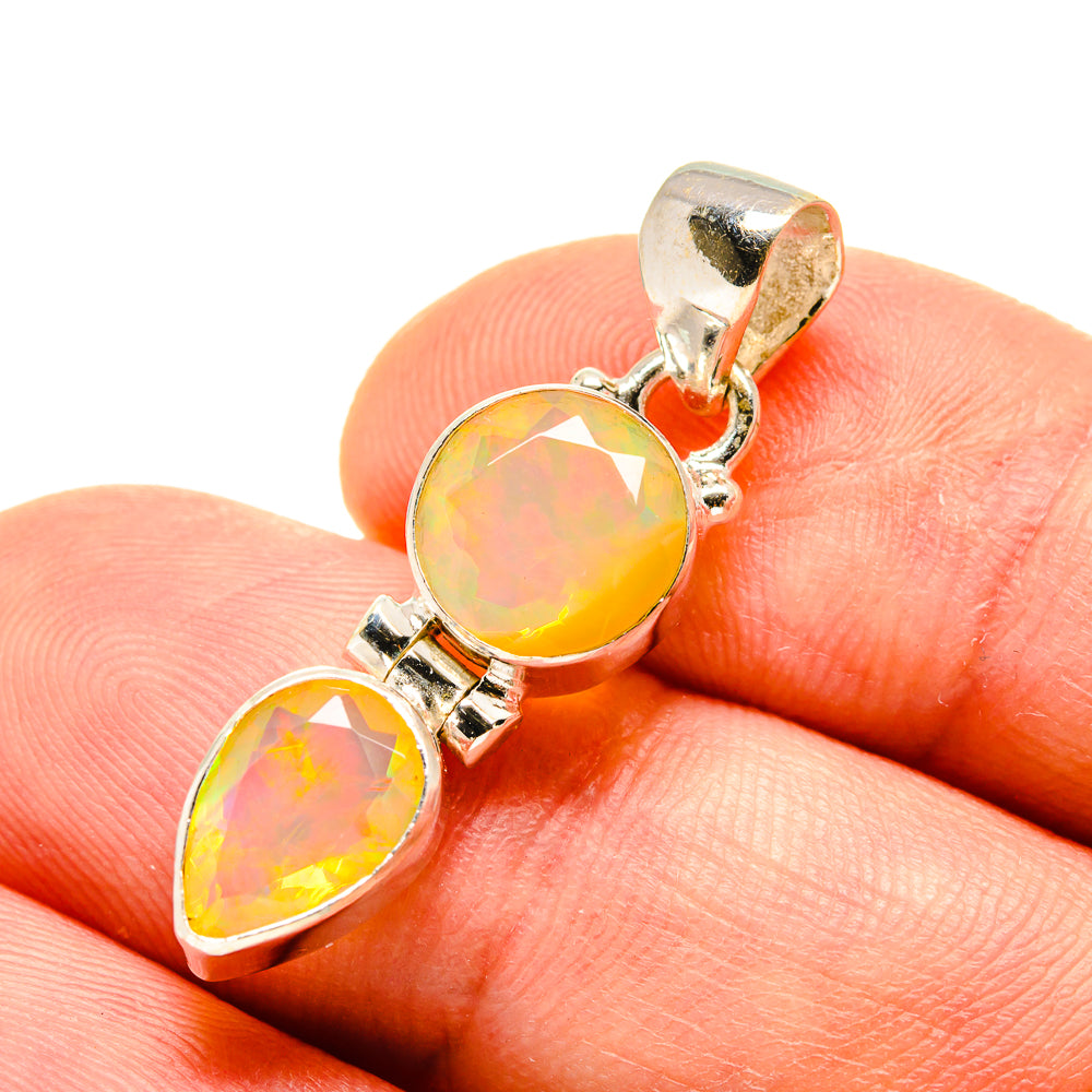 Ethiopian Opal Pendants handcrafted by Anasilvercos - PD759045