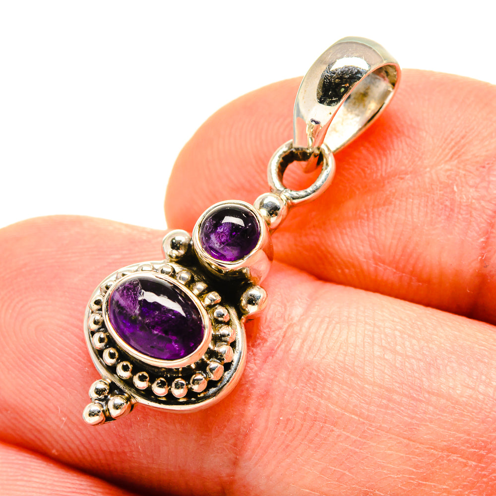 Amethyst Pendants handcrafted by Anasilvercos - PD759046