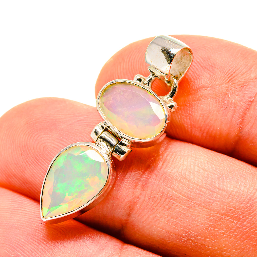 Ethiopian Opal Pendants handcrafted by Anasilvercos - PD759050