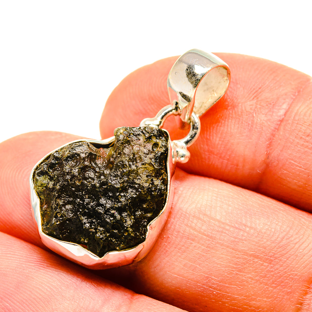 Czech Moldavite Pendants handcrafted by Anasilvercos - PD759051