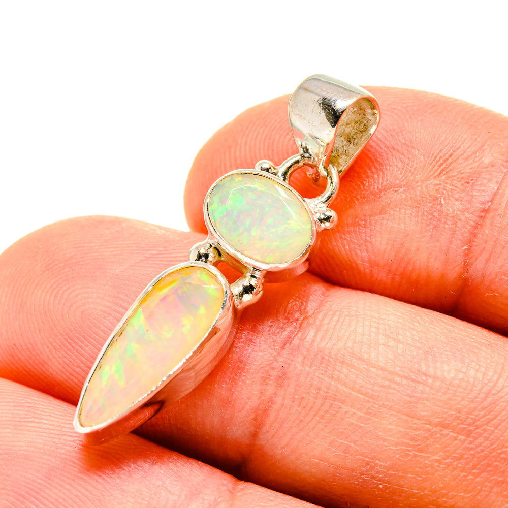 Ethiopian Opal Pendants handcrafted by Anasilvercos - PD759052
