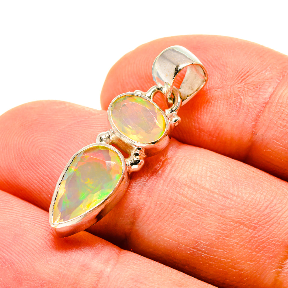 Ethiopian Opal Pendants handcrafted by Anasilvercos - PD759055