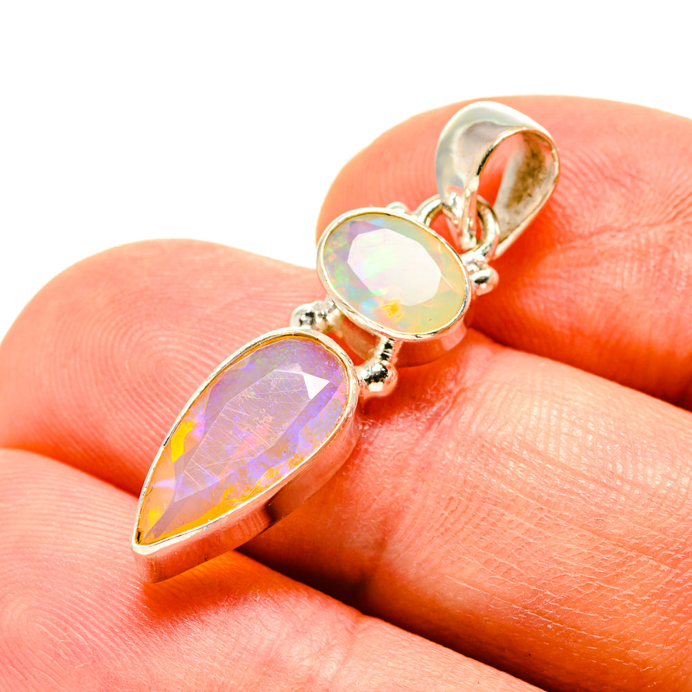 Ethiopian Opal Pendants handcrafted by Anasilvercos - PD759056