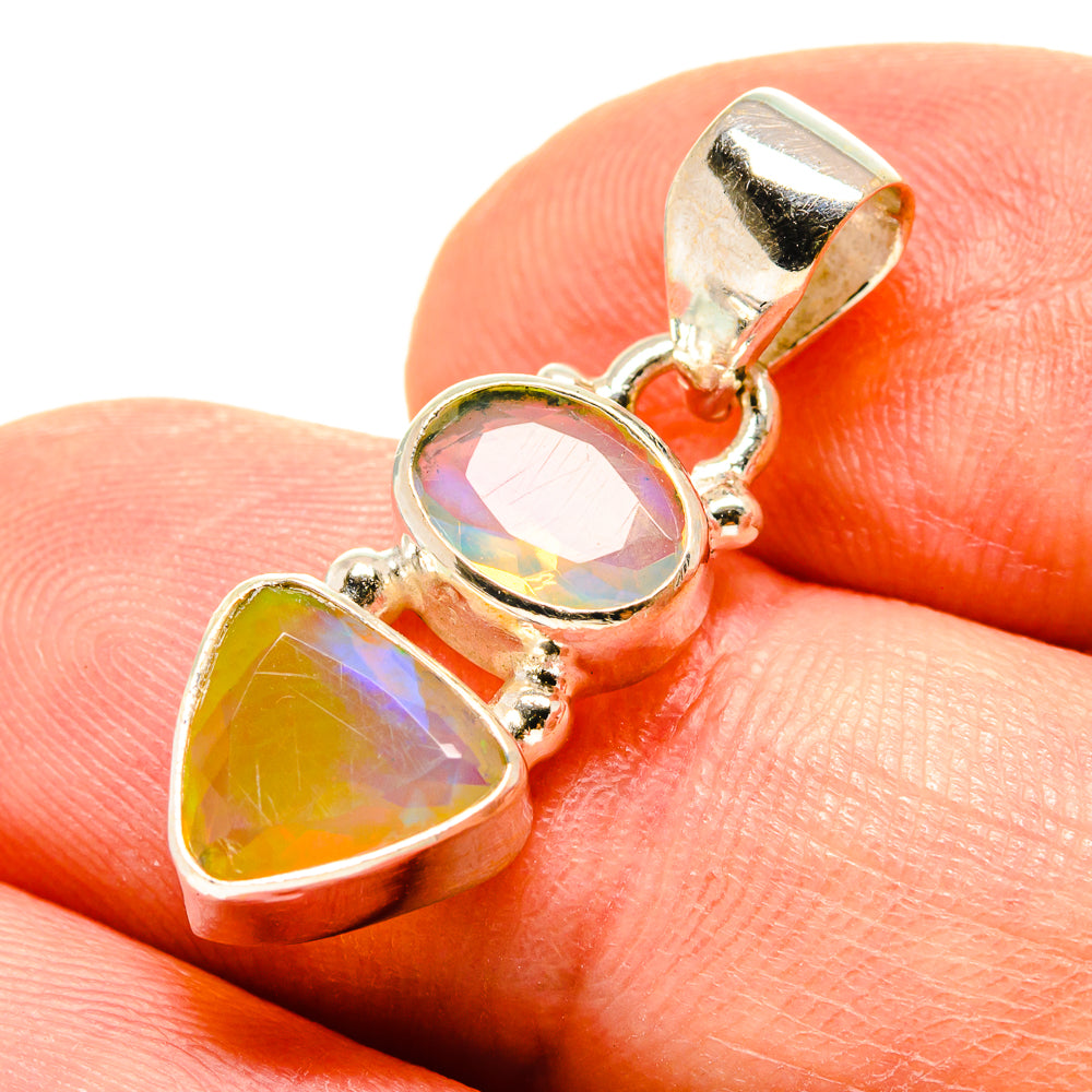 Ethiopian Opal Pendants handcrafted by Anasilvercos - PD759057