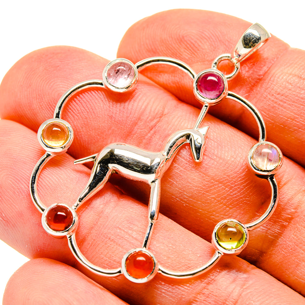 Multi-Stone Chakra Pendants handcrafted by Anasilvercos - PD759067