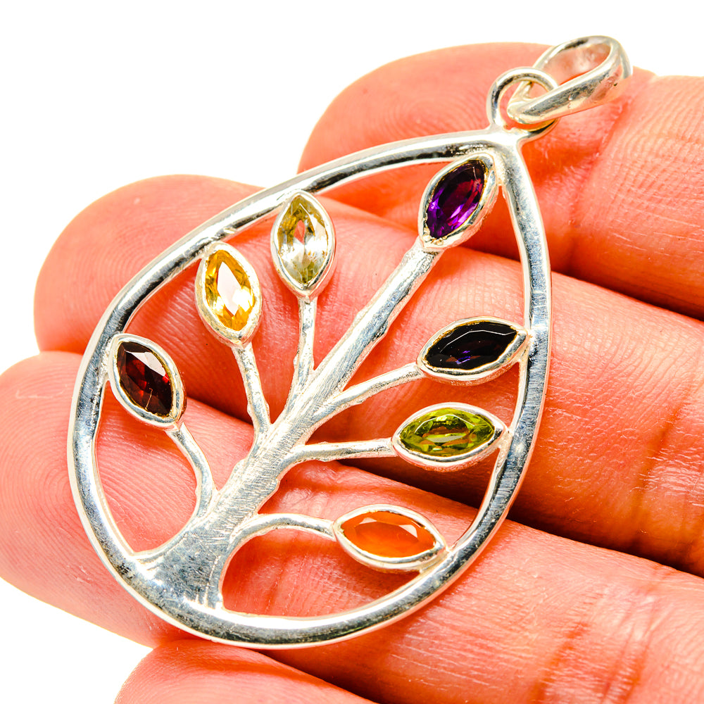Multi-Stone Chakra Pendants handcrafted by Anasilvercos - PD759069