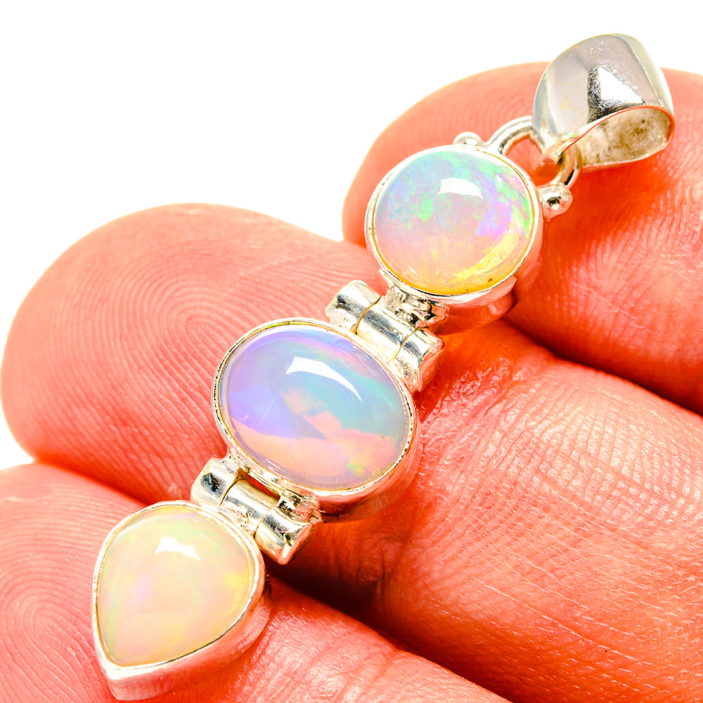 Ethiopian Opal Pendants handcrafted by Anasilvercos - PD759086