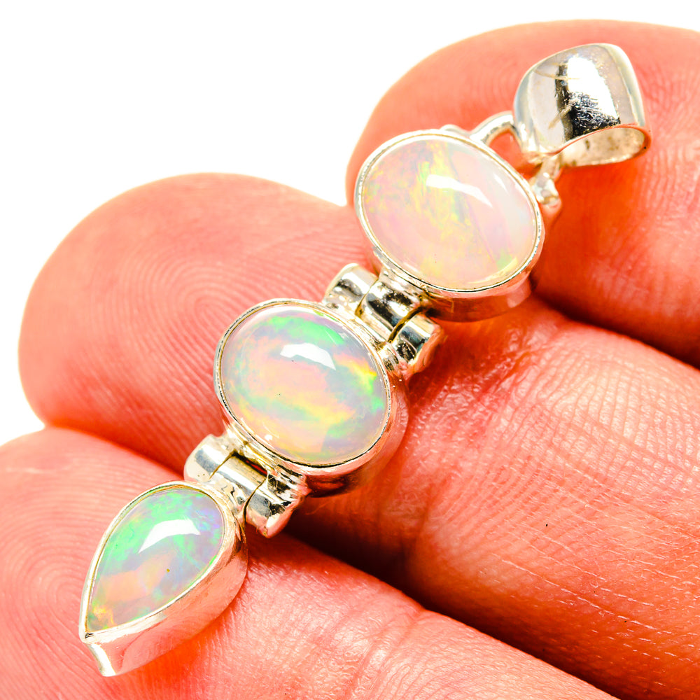 Ethiopian Opal Pendants handcrafted by Anasilvercos - PD759089
