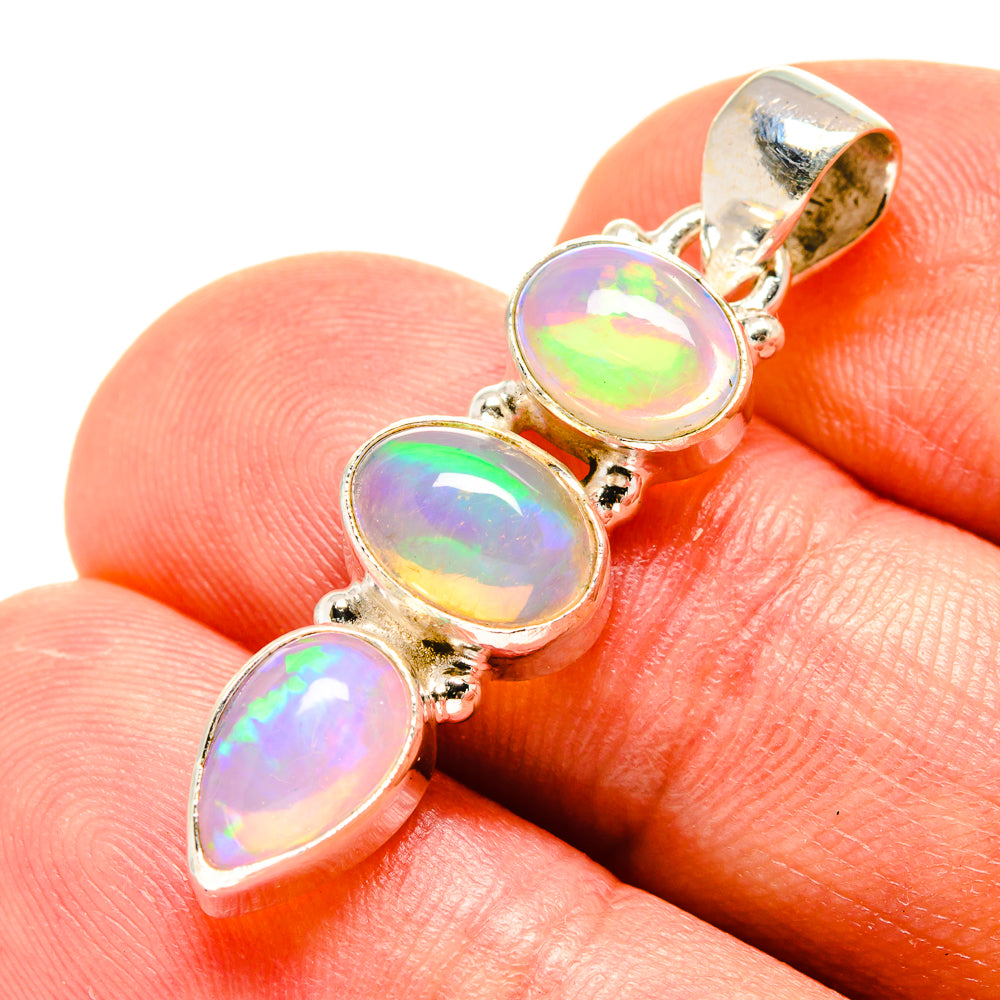 Ethiopian Opal Pendants handcrafted by Anasilvercos - PD759091
