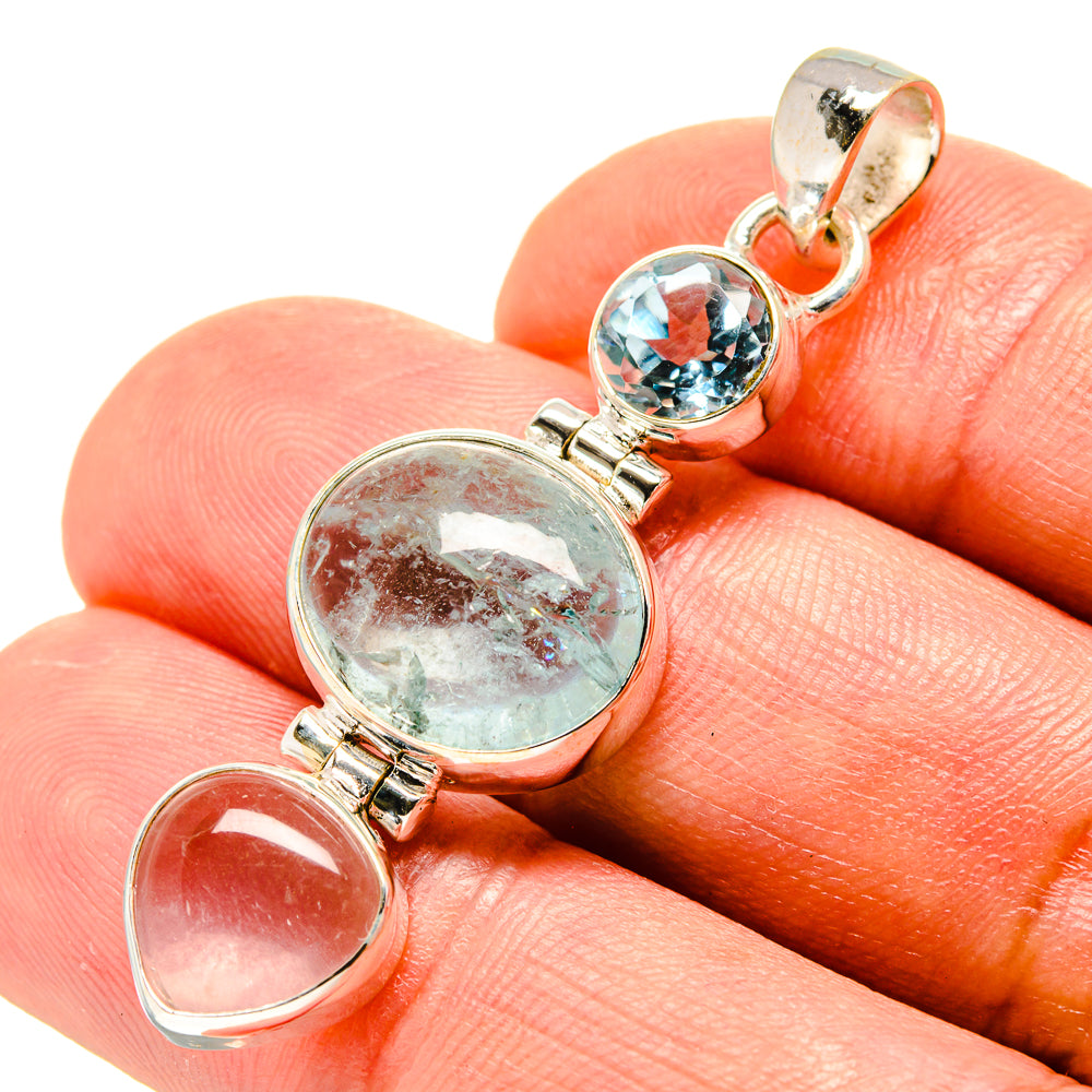 Aquamarine Pendants handcrafted by Anasilvercos - PD759093