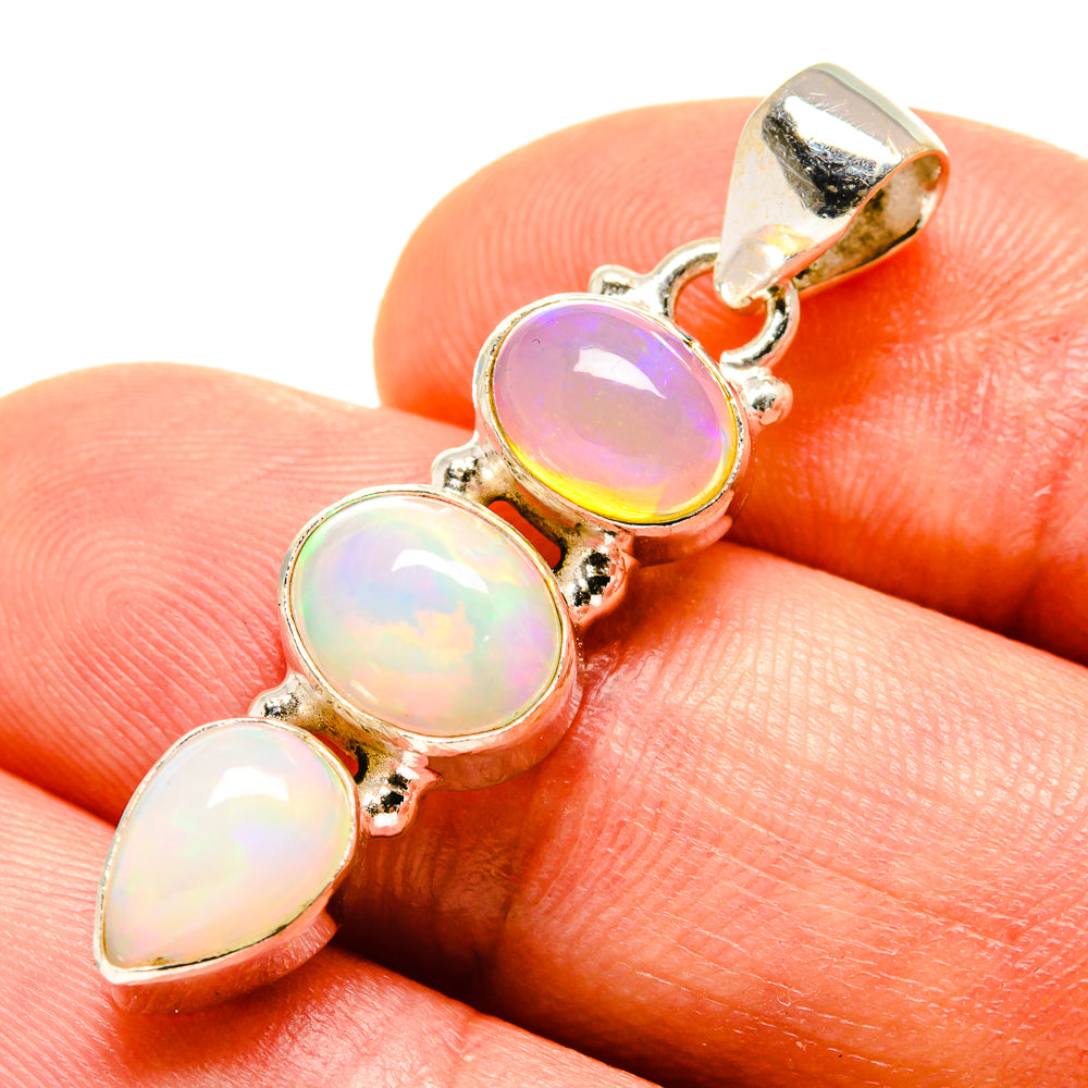 Ethiopian Opal Pendants handcrafted by Anasilvercos - PD759101