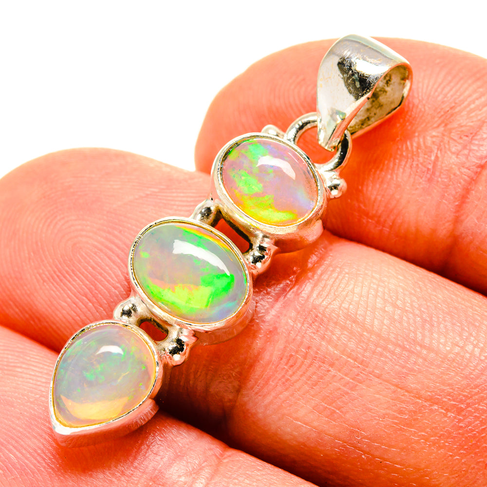 Ethiopian Opal Pendants handcrafted by Anasilvercos - PD759102