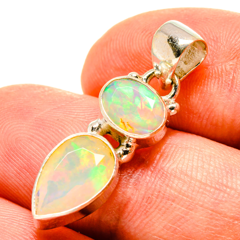 Ethiopian Opal Pendants handcrafted by Anasilvercos - PD759111