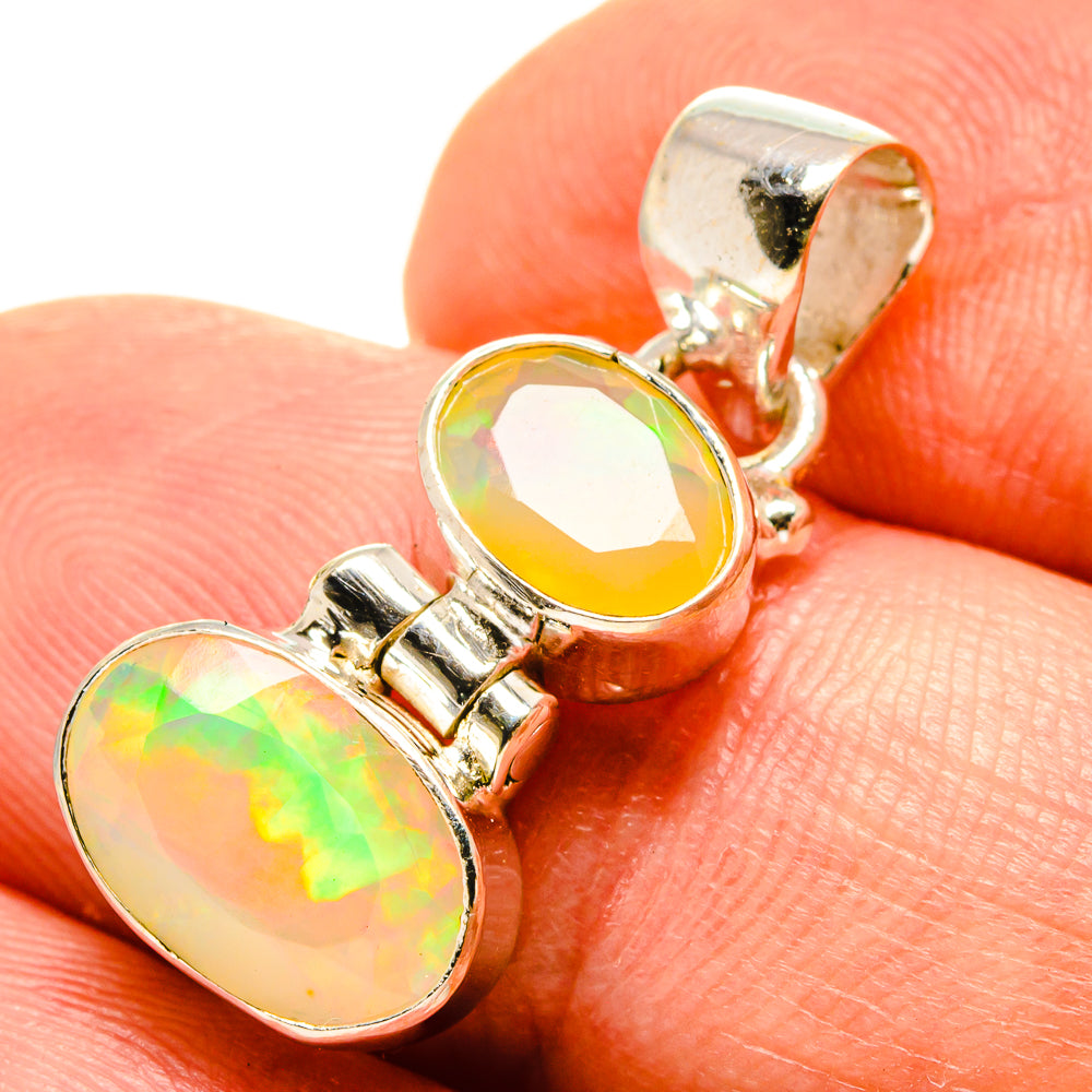 Ethiopian Opal Pendants handcrafted by Anasilvercos - PD759113