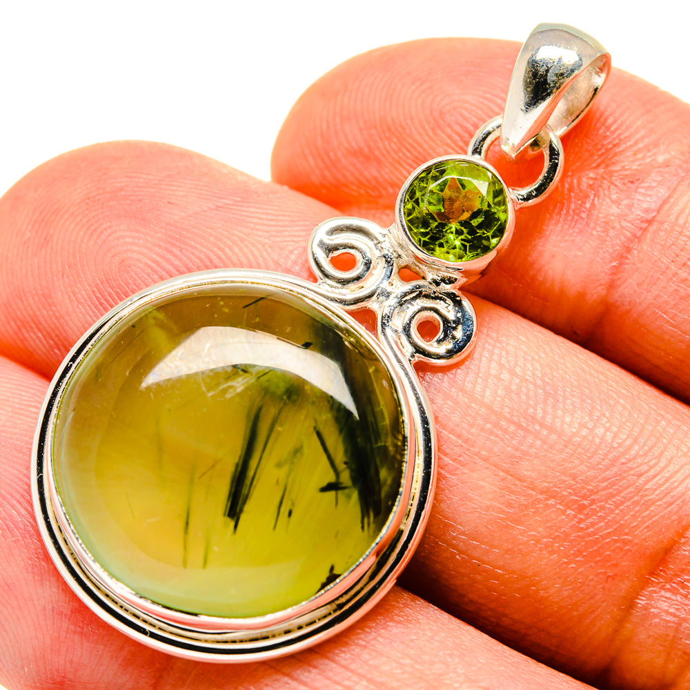 Prehnite Pendants handcrafted by Anasilvercos - PD759115