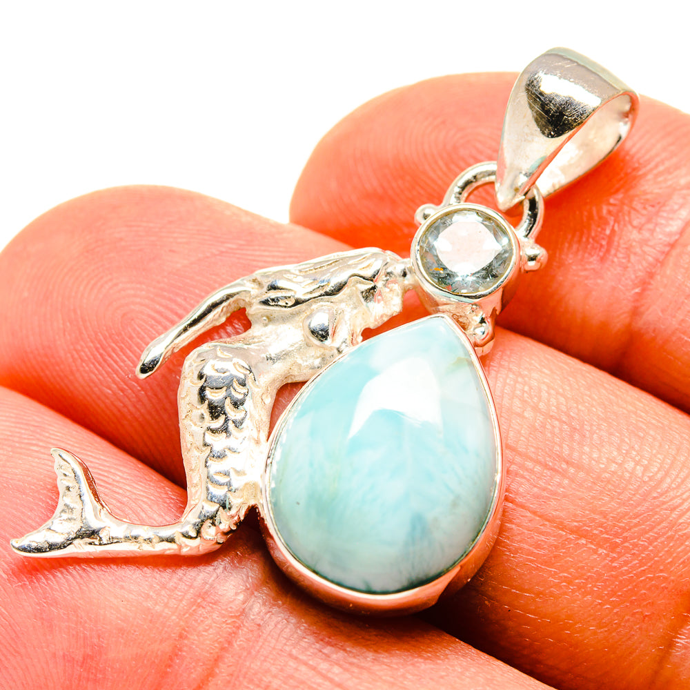 Larimar Pendants handcrafted by Anasilvercos - PD759116