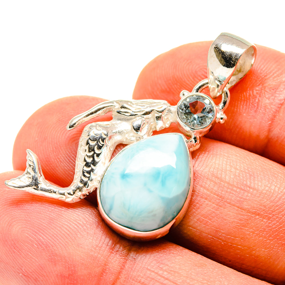 Larimar Pendants handcrafted by Anasilvercos - PD759117