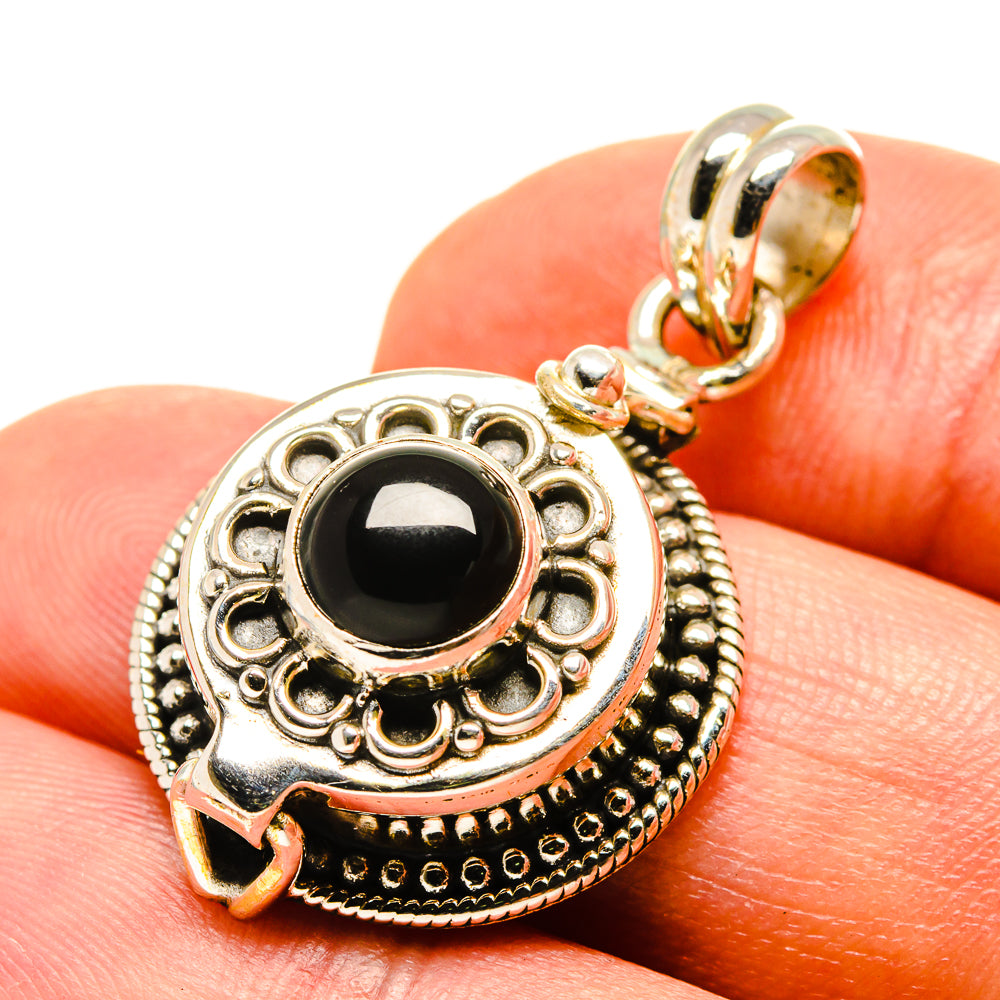 Black Onyx Pendants handcrafted by Anasilvercos - PD759124
