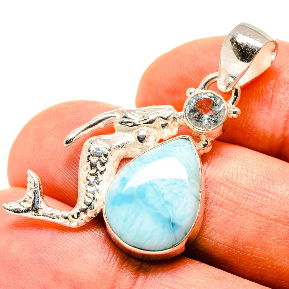 Larimar Pendants handcrafted by Anasilvercos - PD759127