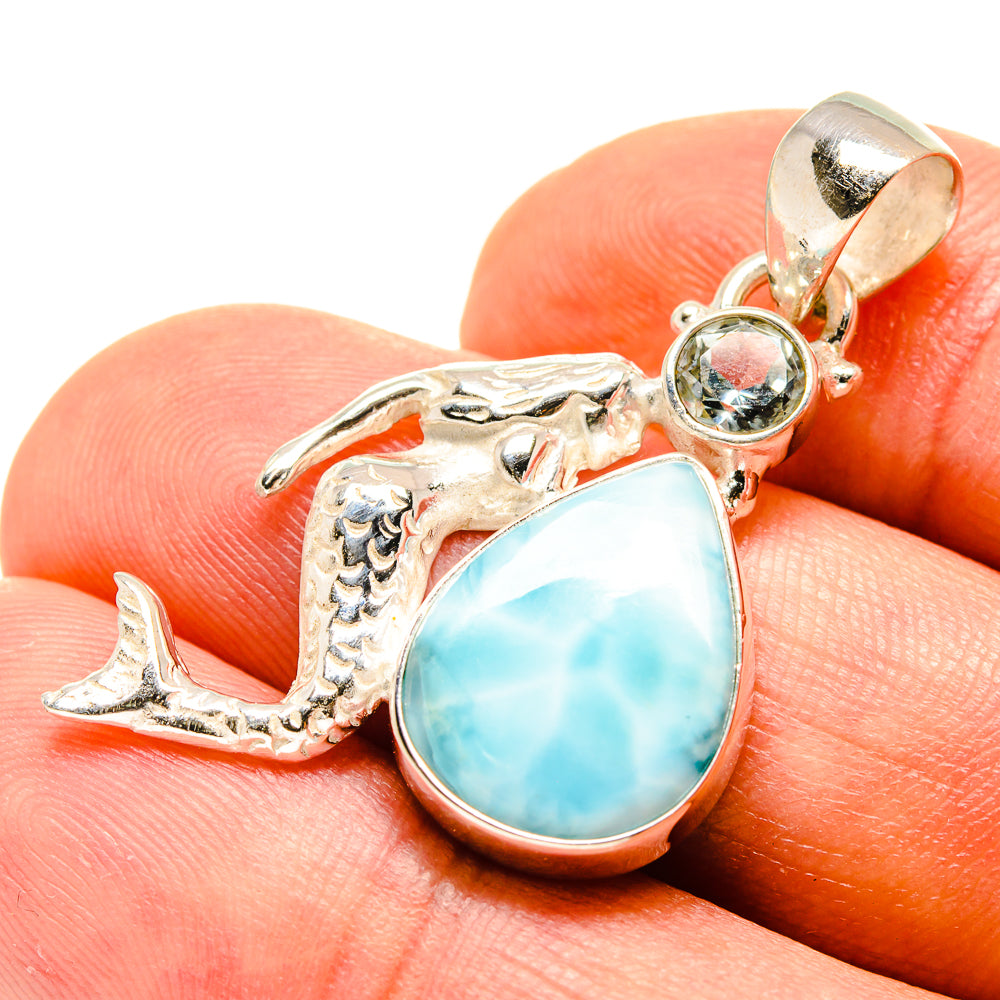 Larimar Pendants handcrafted by Anasilvercos - PD759128