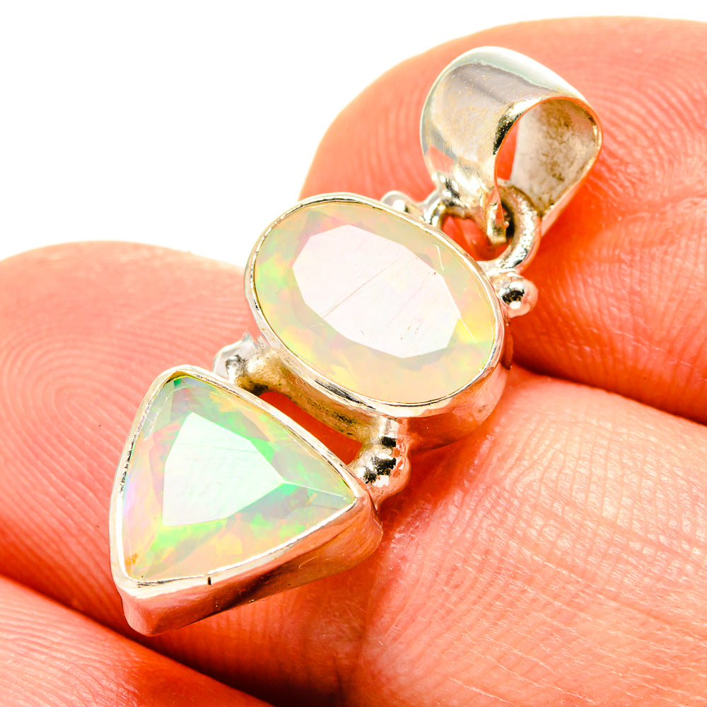 Ethiopian Opal Pendants handcrafted by Anasilvercos - PD759131