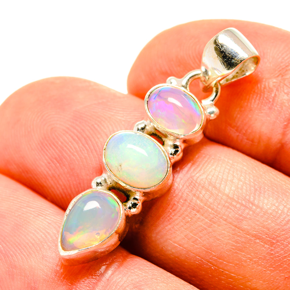 Ethiopian Opal Pendants handcrafted by Anasilvercos - PD759135
