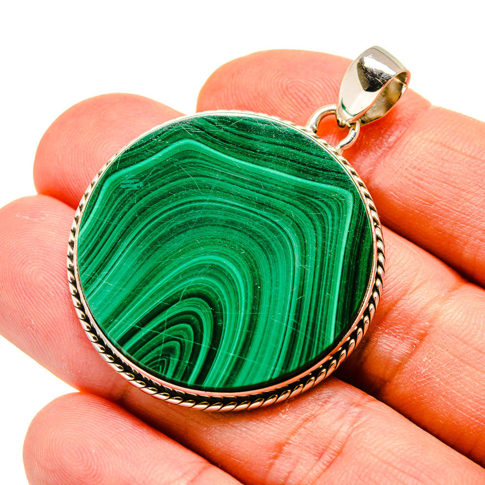 Malachite Pendants handcrafted by Anasilvercos - PD759148