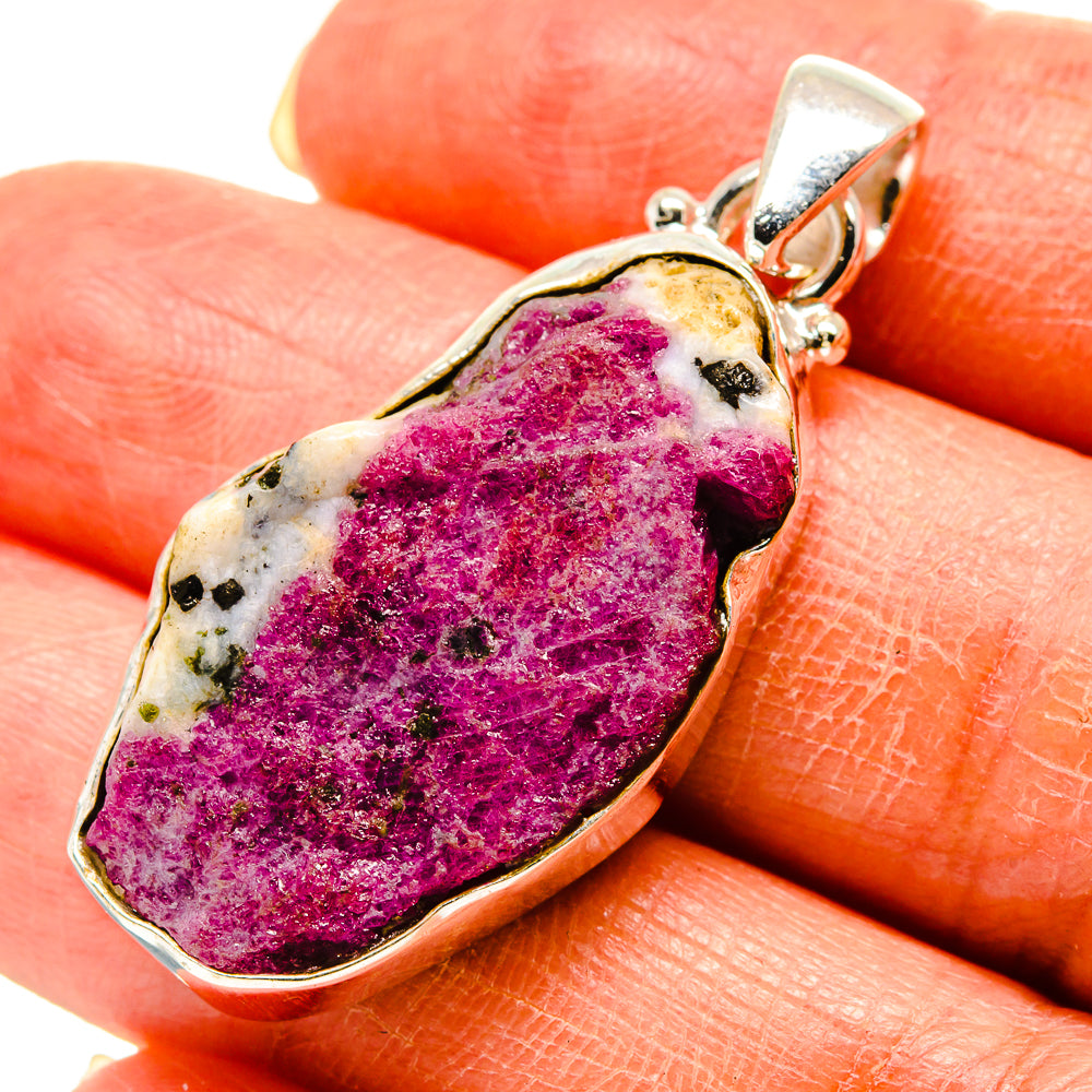 Ruby Fuchsite Pendants handcrafted by Anasilvercos - PD759168