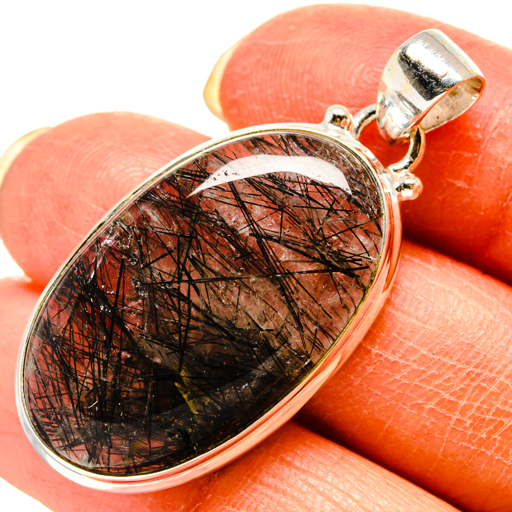 Tourmalinated Quartz Pendants handcrafted by Anasilvercos - PD759190