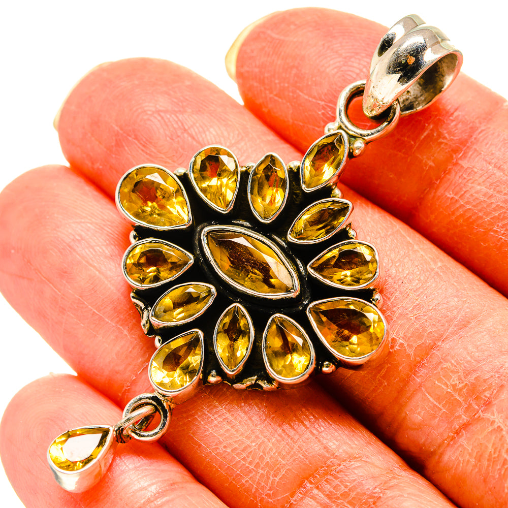 Citrine Pendants handcrafted by Anasilvercos - PD759197
