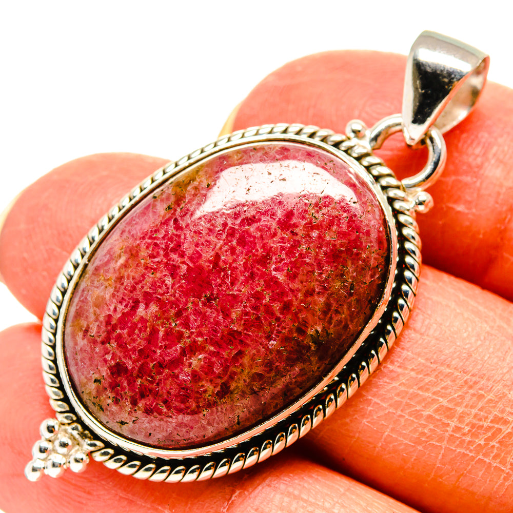 Rhodonite Pendants handcrafted by Anasilvercos - PD759203