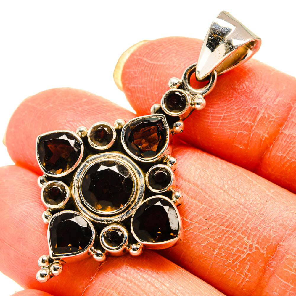 Smoky Quartz Pendants handcrafted by Anasilvercos - PD759231