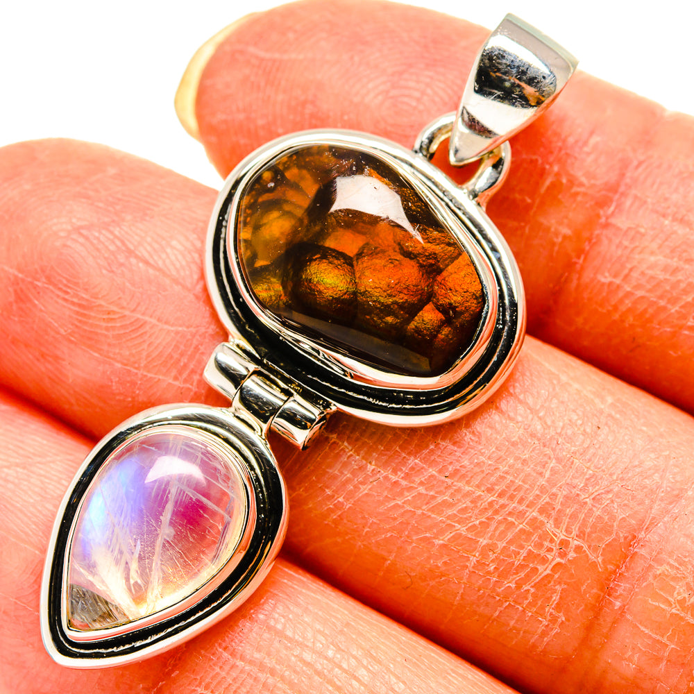 Mexican Fire Agate Pendants handcrafted by Anasilvercos - PD759234