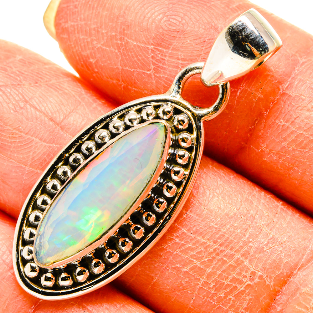 Ethiopian Opal Pendants handcrafted by Anasilvercos - PD759247