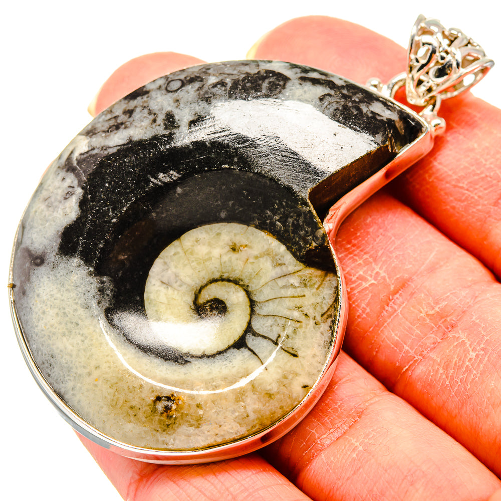 Orthoceras Fossil Pendants handcrafted by Anasilvercos - PD759257