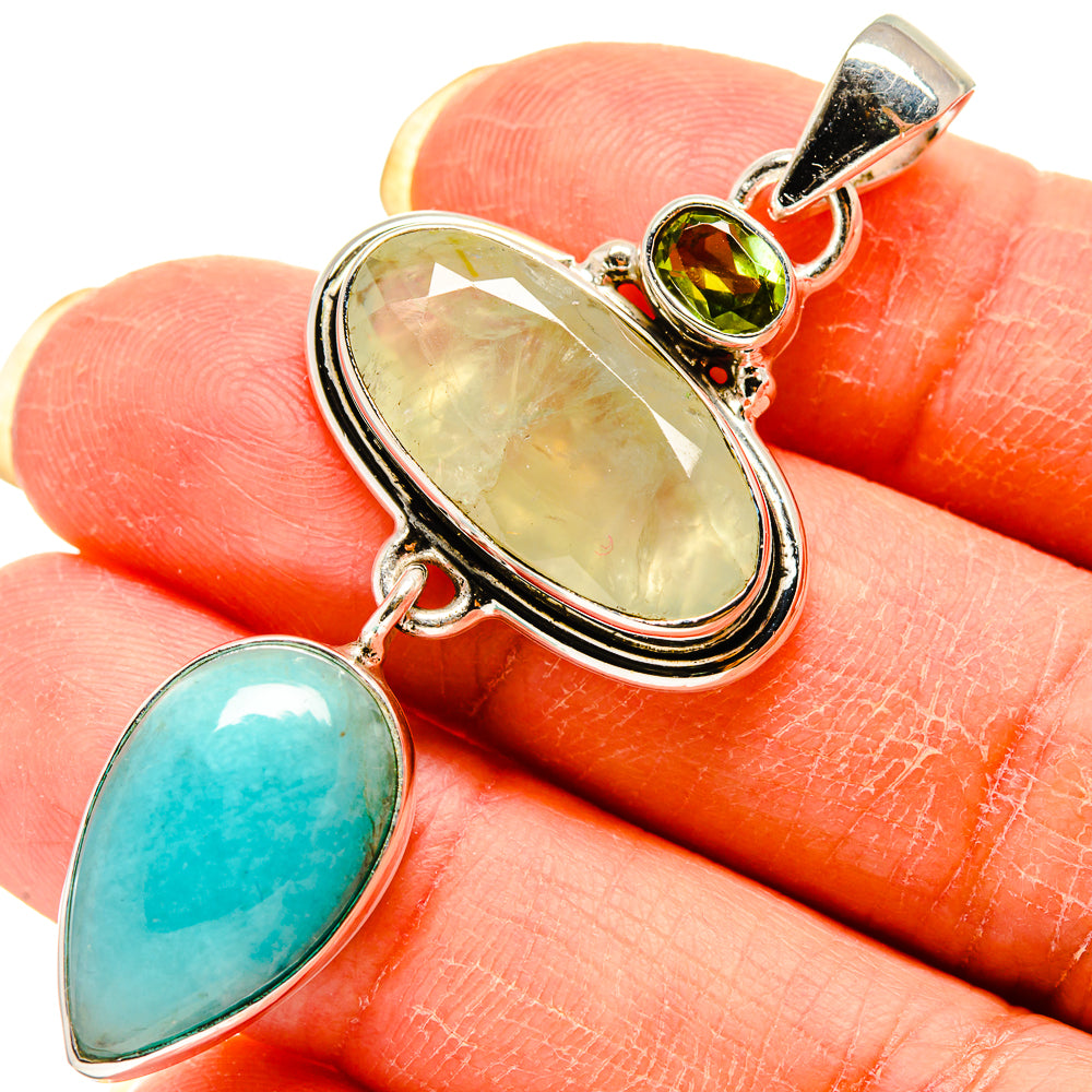 Prehnite Pendants handcrafted by Anasilvercos - PD759293