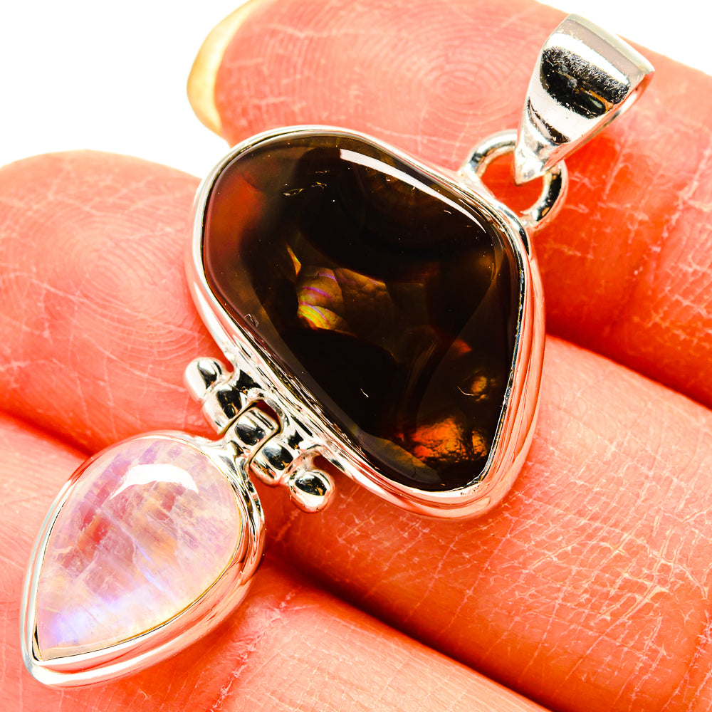 Mexican Fire Agate Pendants handcrafted by Anasilvercos - PD759299
