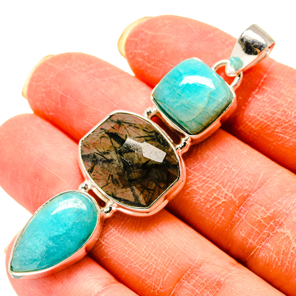 Green Moss Agate Pendants handcrafted by Anasilvercos - PD759303